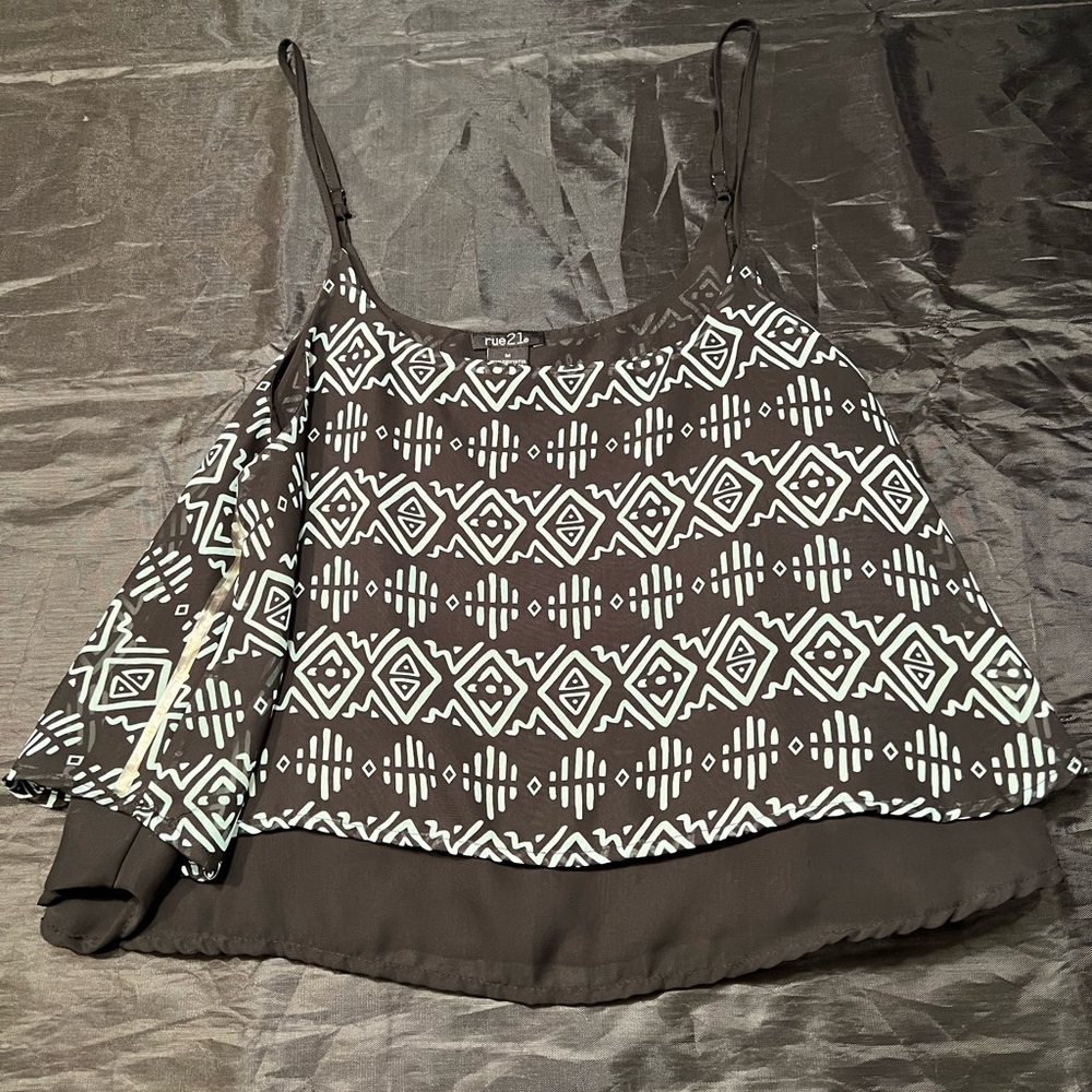 Cropped Rue21 Tank. Size medium